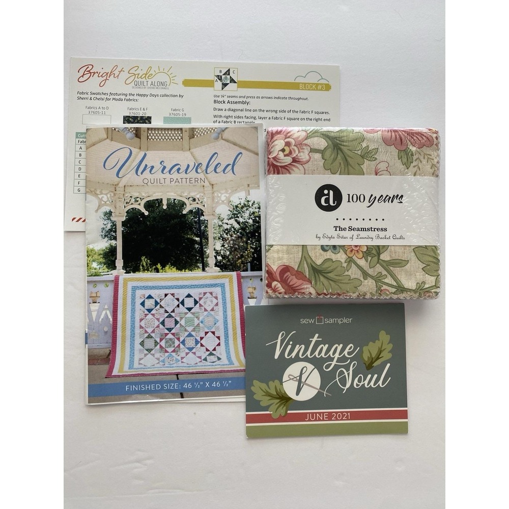 Sew Sampler Box Items, Edyla Silar Pattern, New In Package June 2021